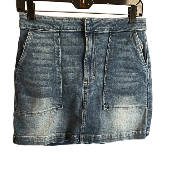 Altar'd State Dresses & Skirts - Altar’d State Mini Jean Skirt Medium Wash Denim Size Medium cotton blend pockets